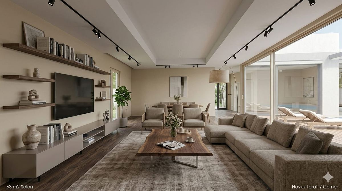 Salon — 63 m²